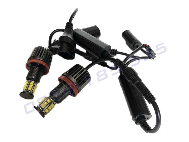 Висикокачествени LED ангелски очи бяла светлина BMW бмв фарове лед