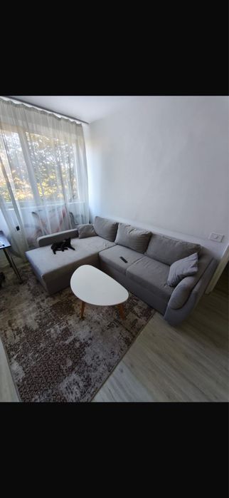 DOBSON Coltar extensibil cu sezlong interschimbabil, stofă