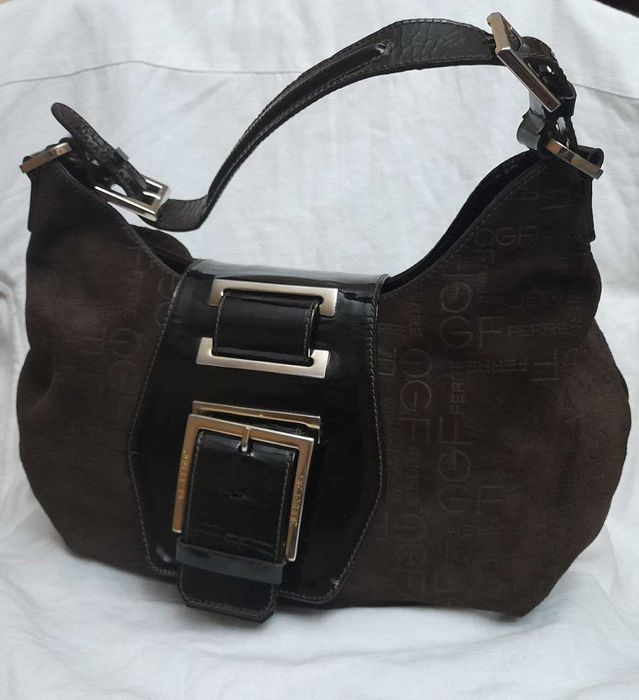 Gianfranco Ferre  замшевая / Longobardi лаковая сумка / Made in Italy