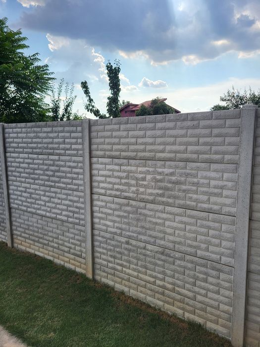 Placi panouri de gard beton prefabricat model piatra sparta