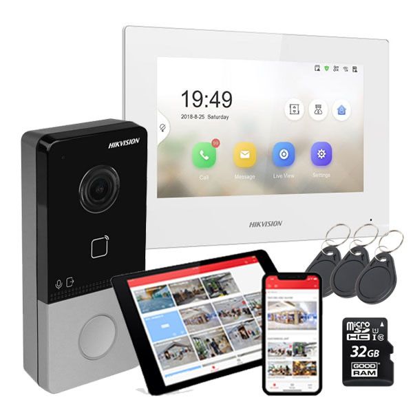 Установка камер видеонаблюдения и  домофона