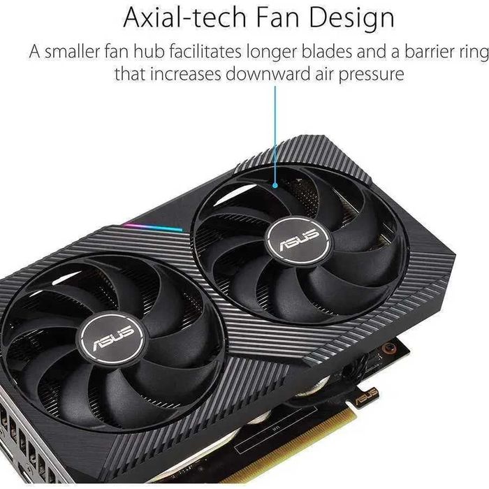 Placa Video Gaming Asus RTX 3060 Dual Oc 8GB GDDR6 128-bit SIGILATA