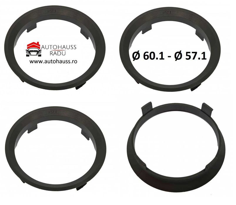 Inele de centrare Ghidaj 60.1 - 57.1 VW AUDI SKODA Originale Germany