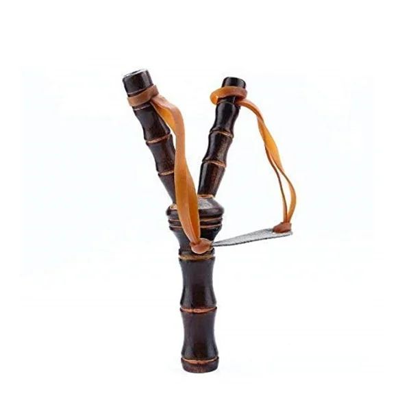 Set praștie din lemn si 100 bile metalice, pentru airsoft si prastie