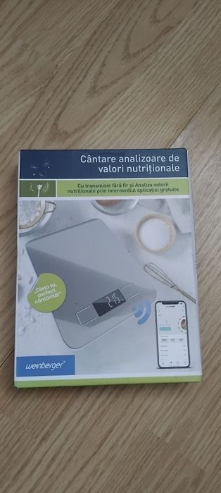 Cantar bucătărie cu analizator nutrițional