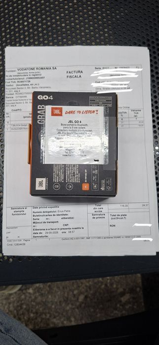 Boxă portabilă JBL GO 4 rezistentă la apă și praf