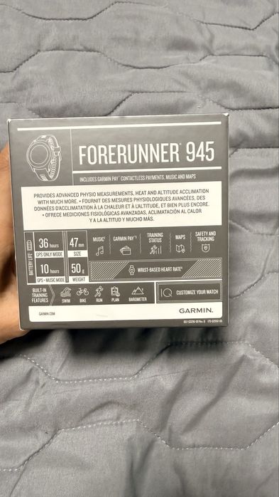 Смарт-часы Garmin Forerunner 945 Black (Premium GPS/Music)
