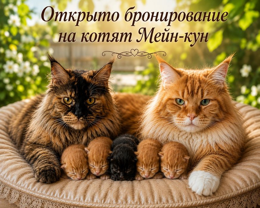 Готовятся к продаже котята Мейн-кун