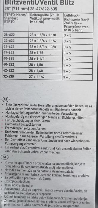 Camera bicicleta 26 - 29 inch cu lichid pana suspensie antipana