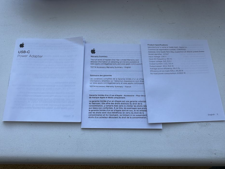 Адаптер Adapter apple оригинальный