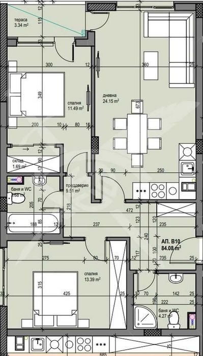 Продава се Тристаен апартамент в София, Овча купел 2 - 94 кв.м за 1020 €/кв.м - Снимка #7