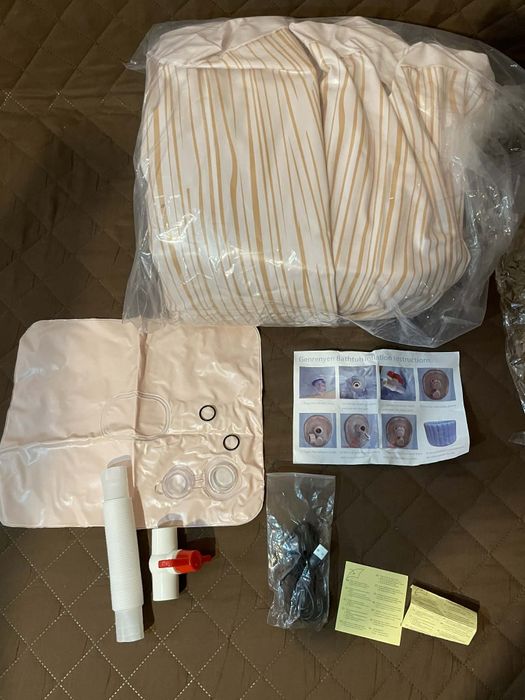 Cada gonflabilă cu încărcare telefon 90x70