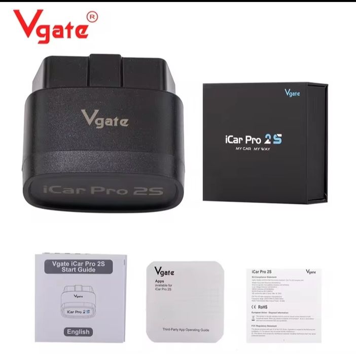 Промо! Vgate iCar Pro 2S (Bluetooth 5.3 + BLE) OBD2 Диагностика и Кодинг - Новият модел
