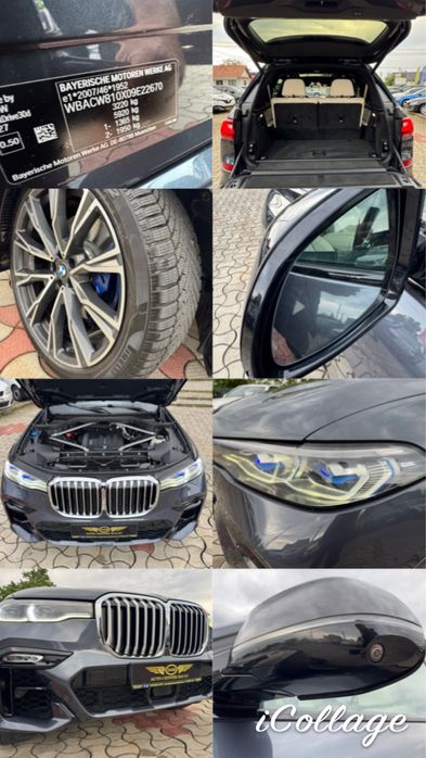 BMW X7 AN 2021 3.0 Diesel 265 CP , 100.000 Km  6X LOCURI M-Pachet Individual Full Dotari Import Italia Garantie 12 Luni Rate Cash Leasing Buy Back