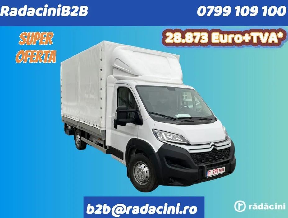 Citroën Jumper CITROEN Jumper bena cabina simpla L4 + prelata paravant