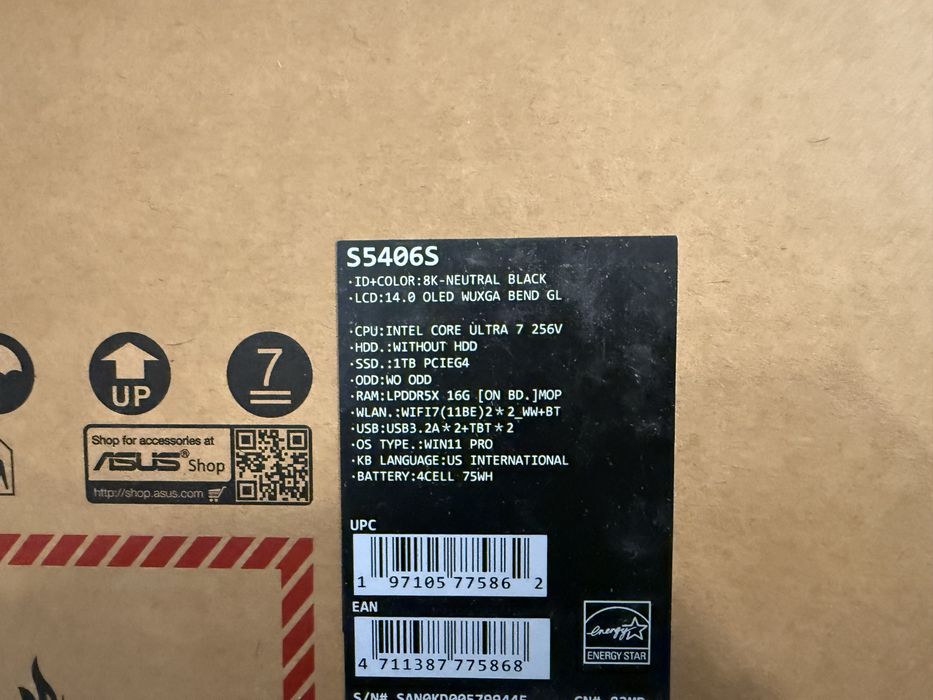 Laptop ASUS Vivobook S 14 OLED S5406SA-QD105X sigilat nou