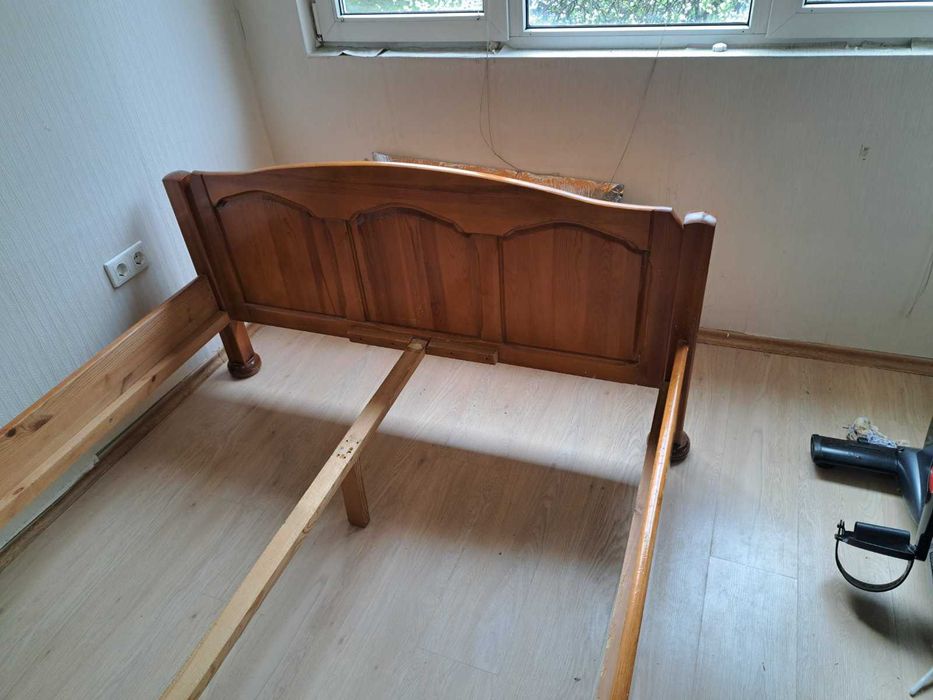 Спалня чисто дърво чам. Ш/1.40м  Д/1.90м В/0,45м