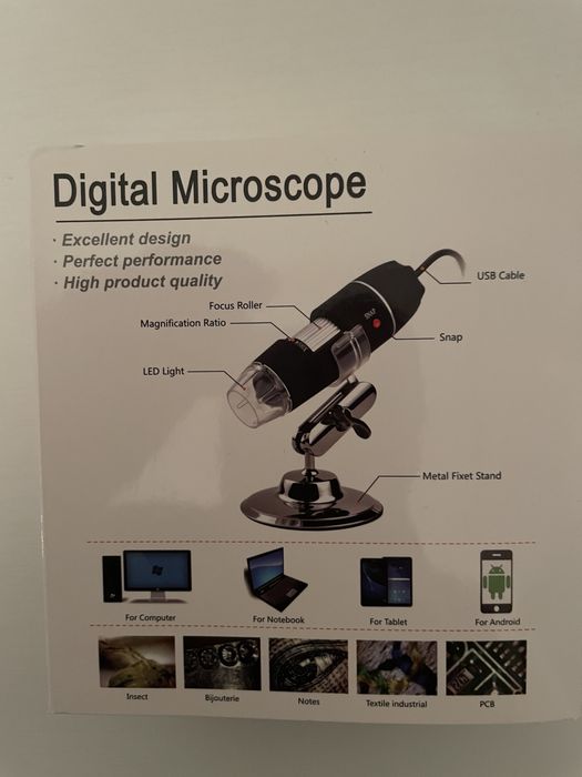 Дигитален USB микроскоп за наблюдение през компютър