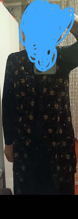 Платье велюровое