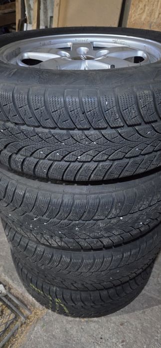 АUDI магнезееви джанти със зимни гуми 215/55/16 7J ET42 5x112 DOT2723