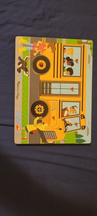 Puzzle lemn muzical  Wheels on the bus