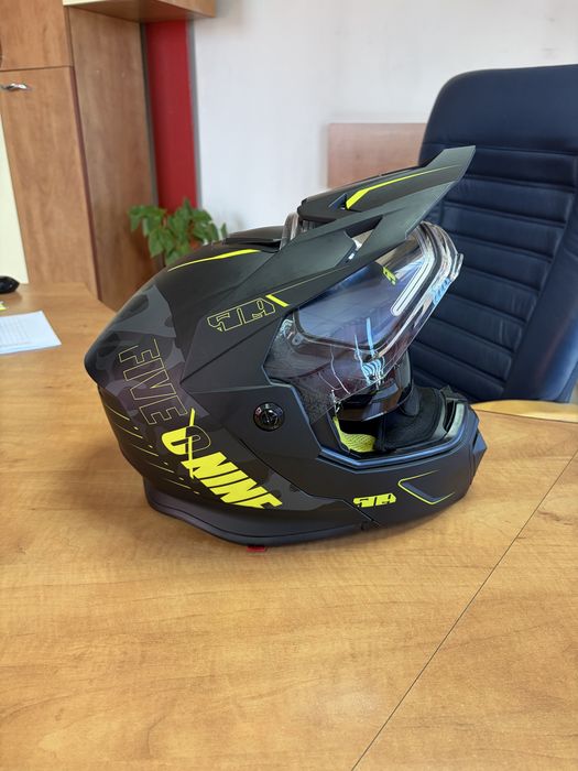 Vand casca Atv cu viziera incalzita Delta R4 ignite Black Camo Mat 509