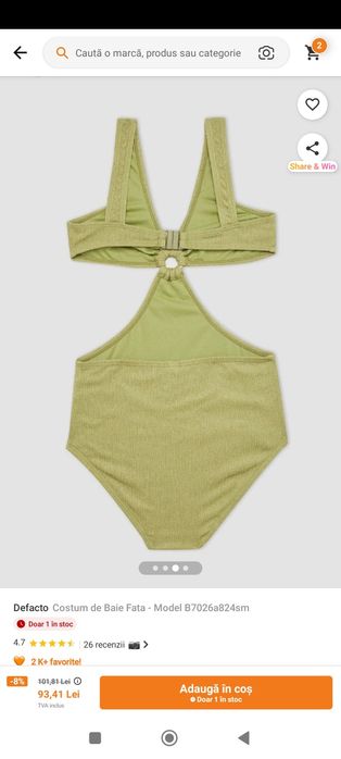 Costum baie fete ,marimea 128-134