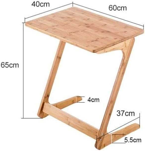 Маса бамбук диван,  Z-образно, бюро за лаптоп, нощно шкафче 112