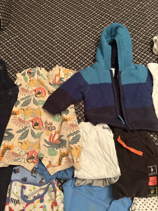 Мешок детских вещей до размера 80