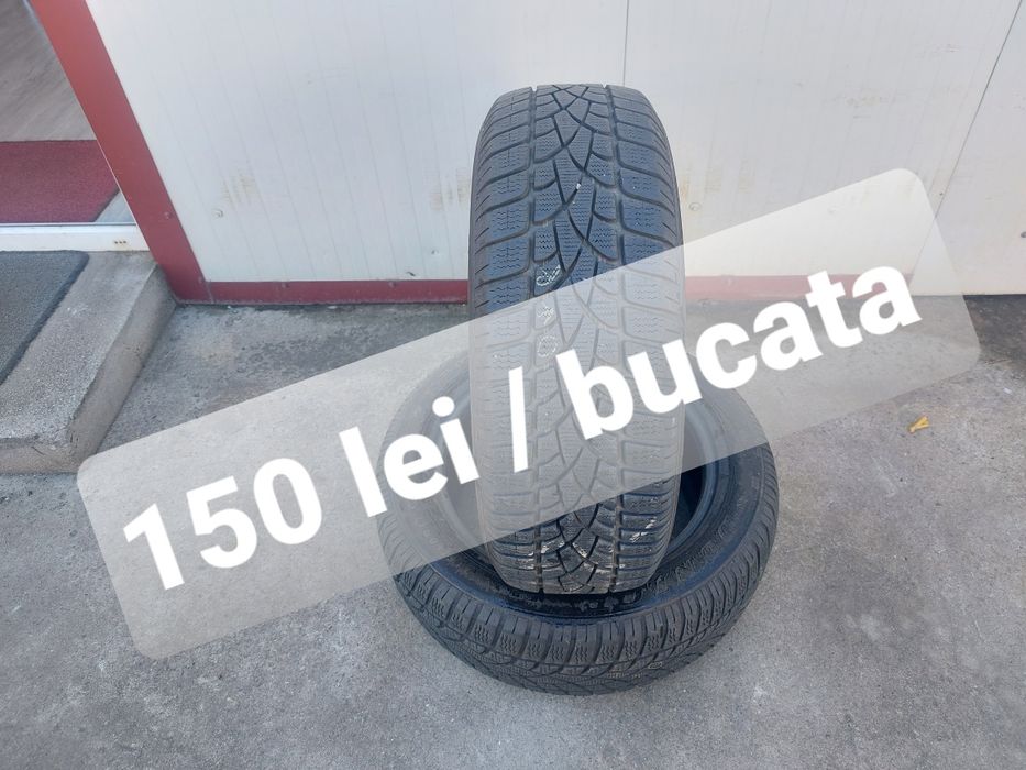 150 lei bucata! Doua anvelope M+S/IARNA 215 60 17C Dunlop