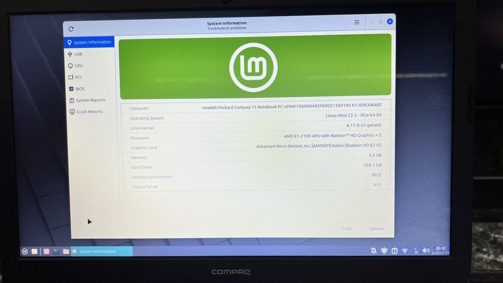 лаптоп hewlett packard compaq