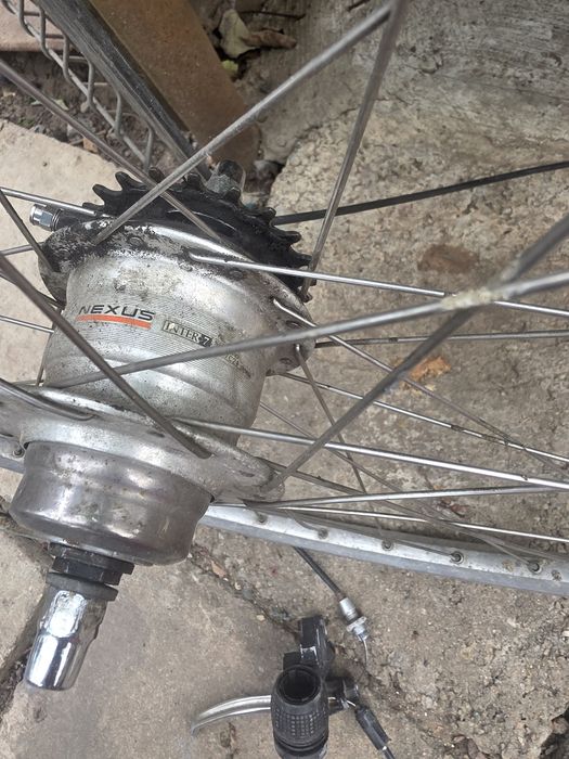 Roată pentru Bicicletă cu 7 pinioane în Butuc Nexus