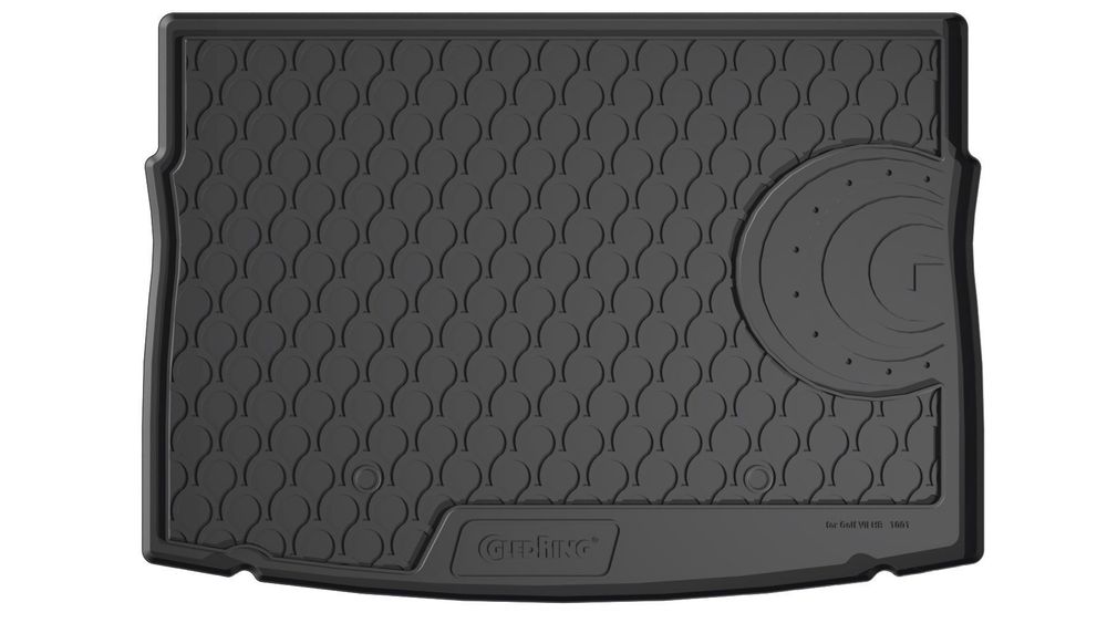 Tavita portbagaj Vw Golf 7 Hatchback, e-Golf VII Hatchback 2012-2020, ptr podea inaltata, din cauciuc Rubbasol, marca Gledring