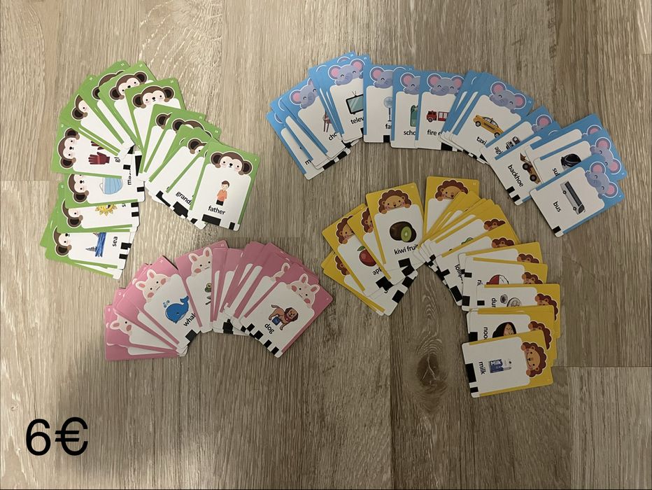Нови детски играчки, сортери, пъзели, карти, низанки и д.р