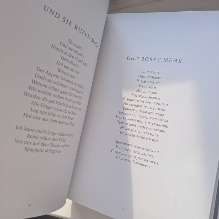 Тилль Линдеман - стихи (Rammstein / Раммштайн)