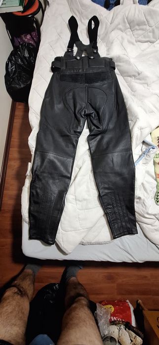 Рокерски кожен панталон нов