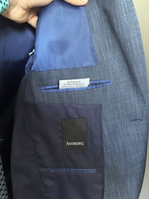 Оригинално сако Andrew’s + вратовръзка, размер EUR 48, като ново