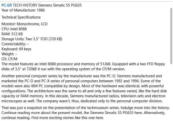 Laptop de colectie Siemens SIMATIC
