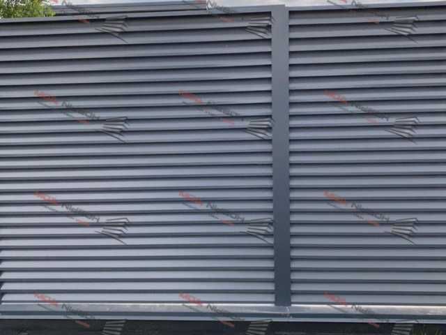 Забор жалюзи металлический