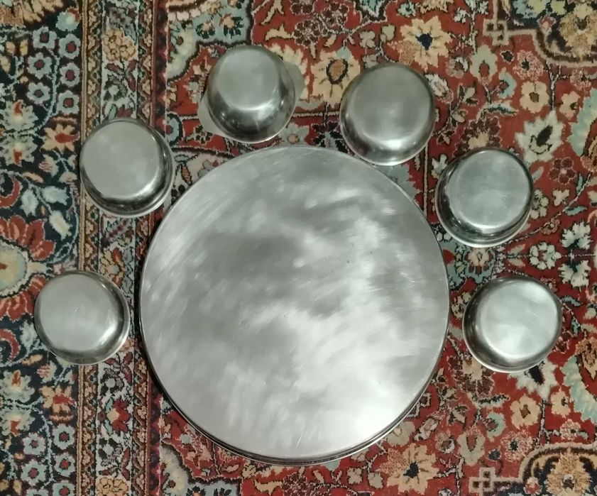 Тава и купички от алпака