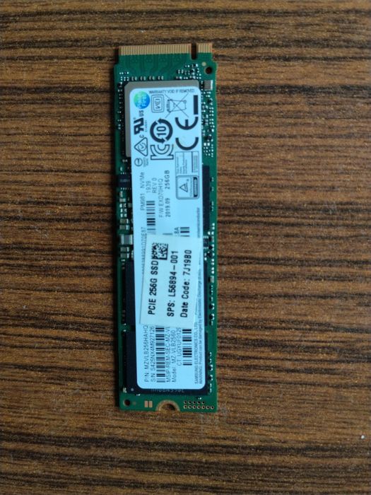 Памет SSD M2 256Gb NVMe