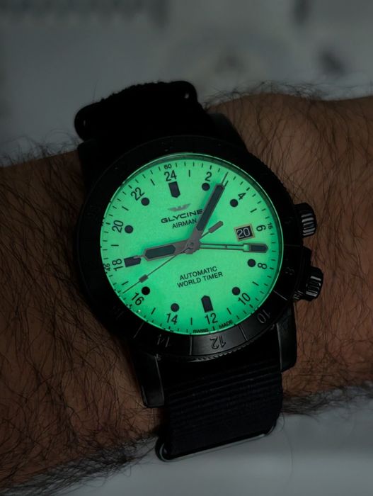 Glycine Airman Automatic Worldtimer GMT