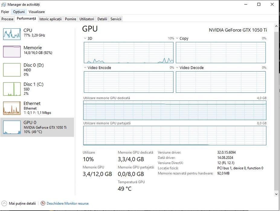 PC Low i5-7400 / 1050TI / 16GB RAM