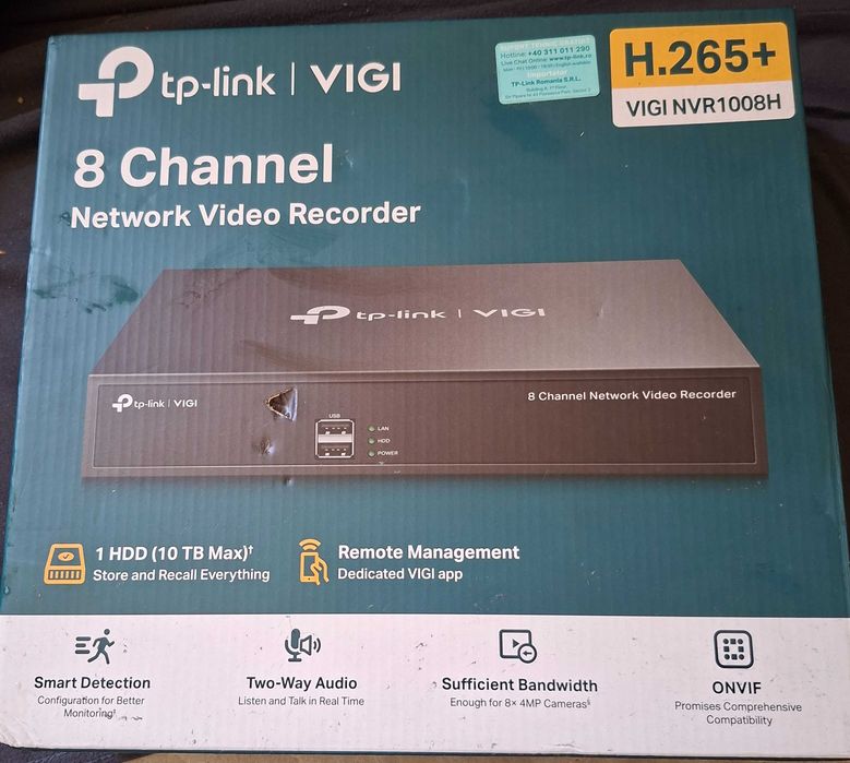 IP видеорекордер TP-Link VIGI NVR1008H