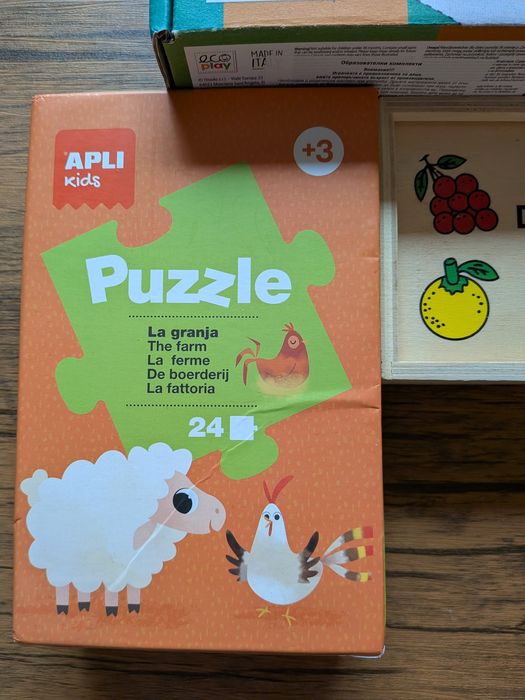 Колекция образователни детски пъзели и мемо карти