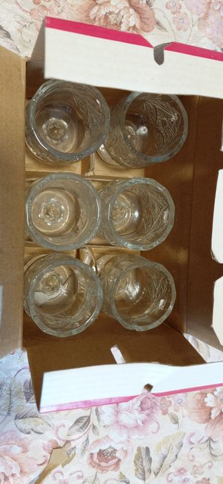 Set 6 pahare din sticlă