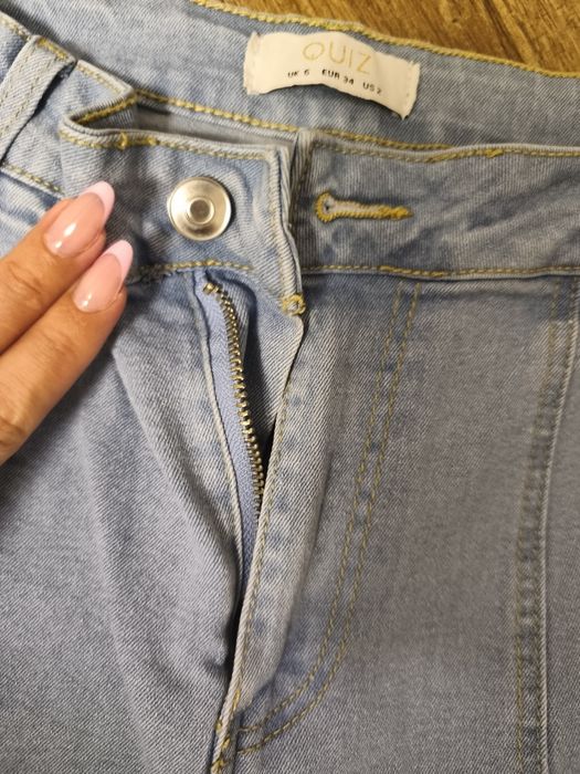Blugi cargo jogger Quiz mărime xs denim elastic