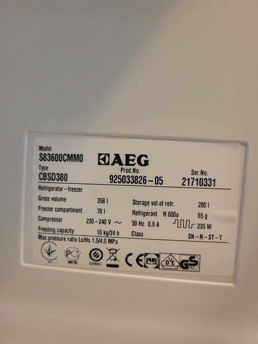 Combina frigorifica AEG