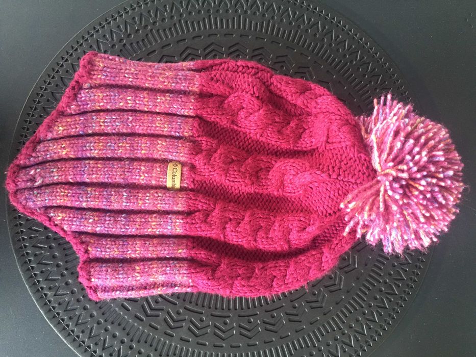 Fes/caciula iarna unisex, brand 'Columbia', roz inchis