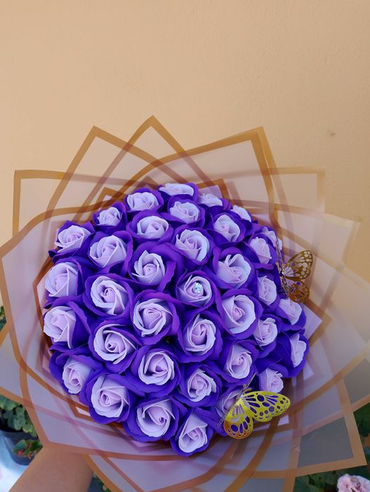 Buchet trandafiri săpun